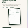 Cyfrowy Kalendarz 2027 / PDF do druku - Rozkwit – podgląd strony planera 1