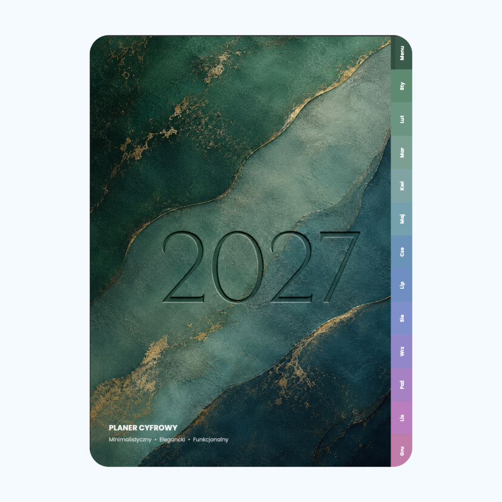 Cyfrowy Kalendarz 2027 / PDF do druku - Spokojny Rok