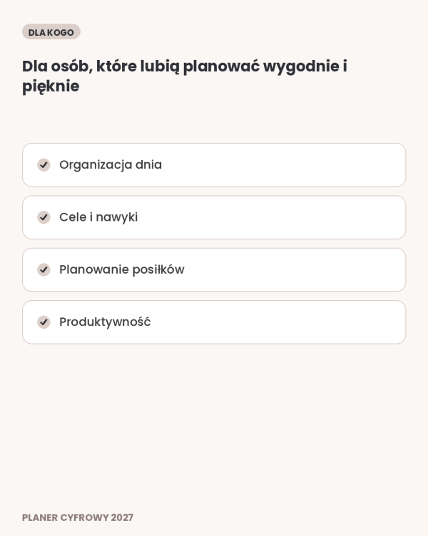 Cyfrowy Kalendarz 2027 / PDF do druku - Dobry Kierunek – podgląd strony planera 8