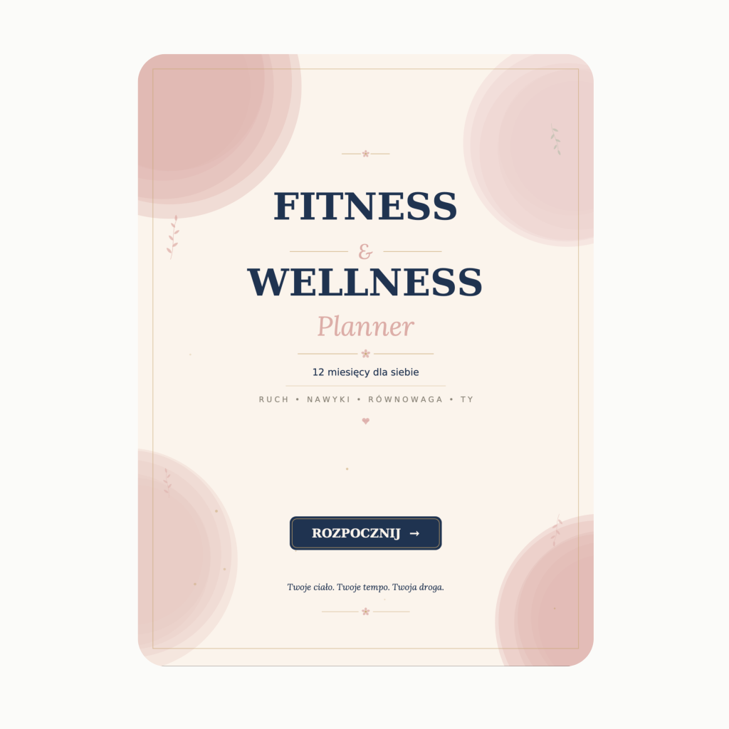 Planer Fitness I Wellness - Planer Aktywnego Życia