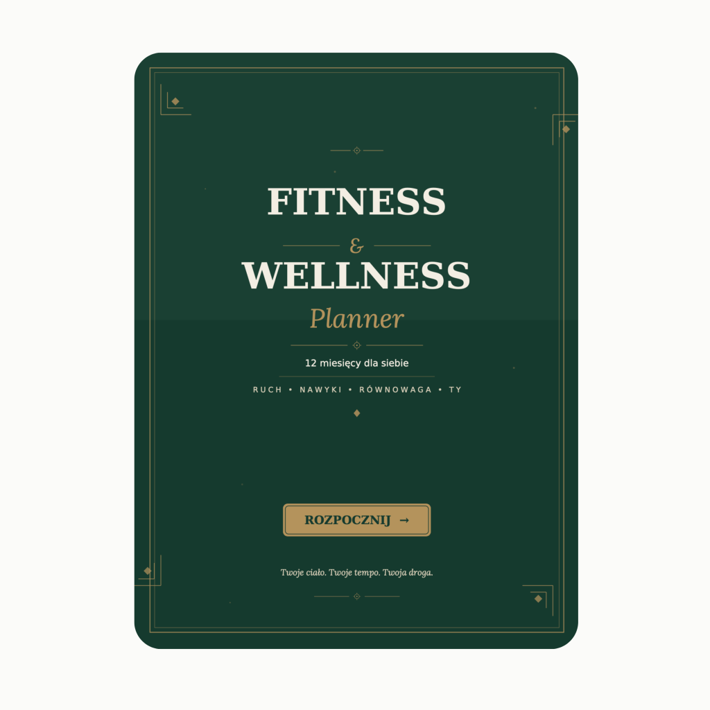 Planer Fitness I Wellness - Planer Dobrej Formy