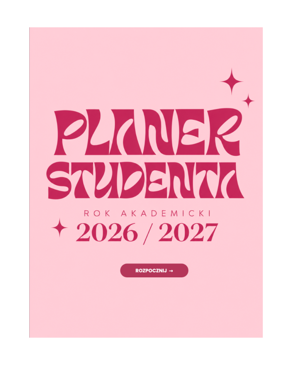Cyfrowy Planer Studenta 2026/2027 (wersja pink)