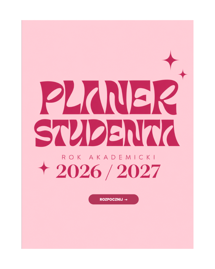 Cyfrowy Planer Studenta 2026/2027 (wersja pink)