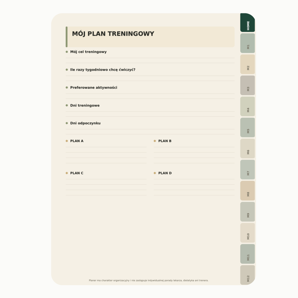 Planer Fitness I Wellness - Planer Dobrej Formy