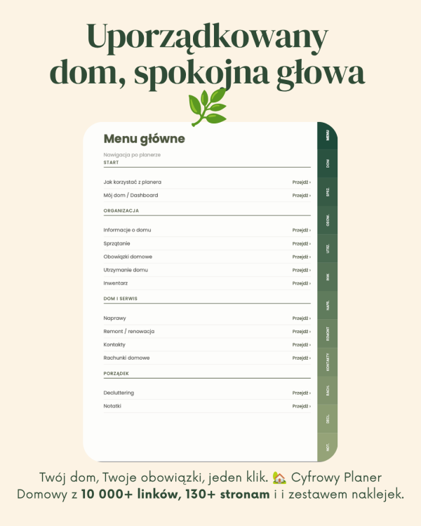 PAKIET Dom & Budżet - Planer Domowy, Kulinarny i Budżetowy – podgląd strony planera 8