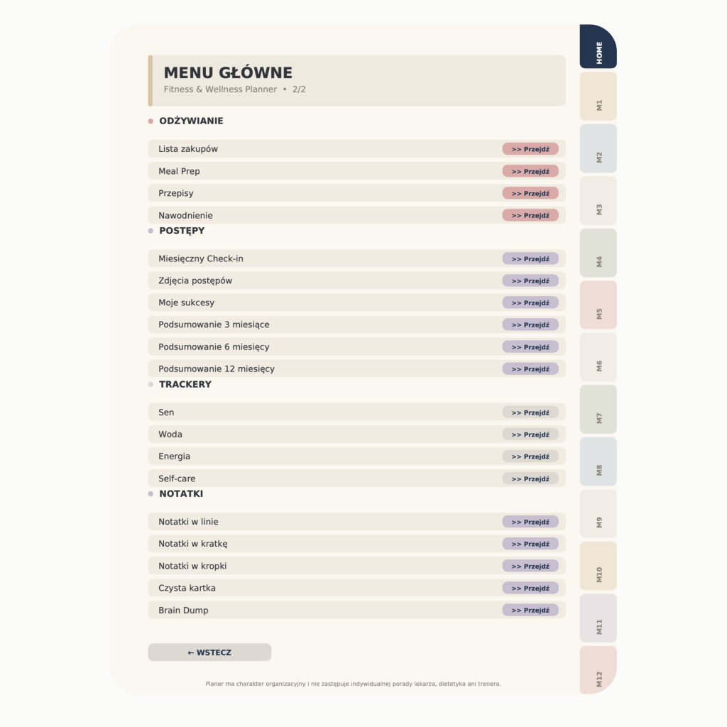 Cyfrowy Planer Studenta 2026/2027 (wersja beżowa)