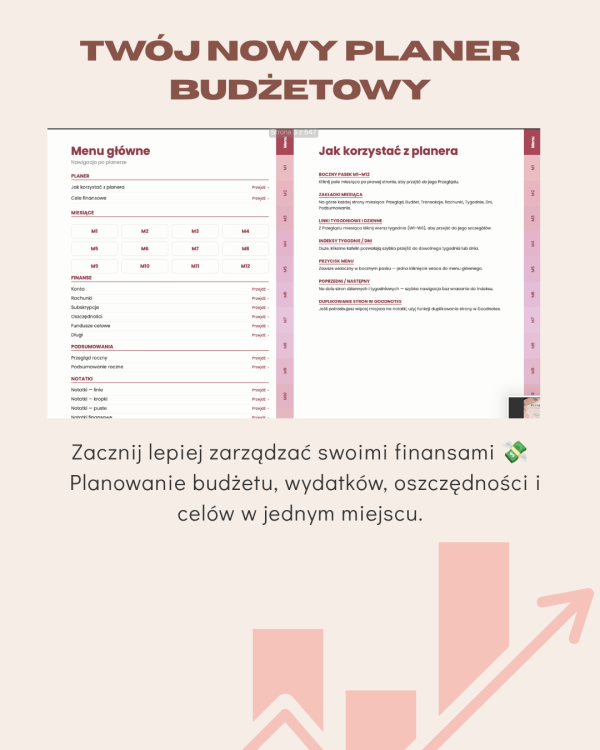 Planer Budżetowy – podgląd strony planera 6