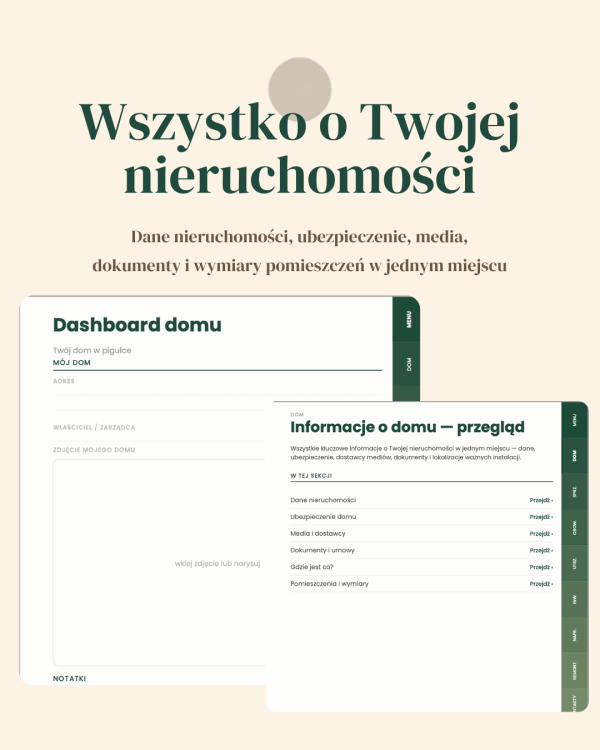 PAKIET Dom & Budżet - Planer Domowy, Kulinarny i Budżetowy – podgląd strony planera 9