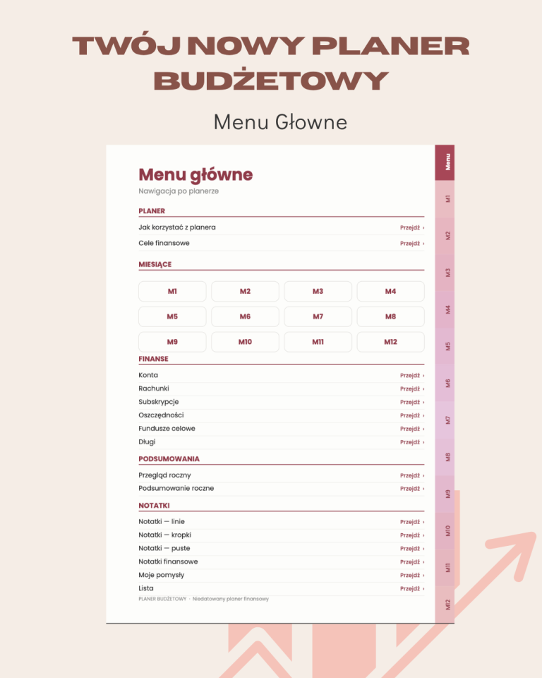 Planer Budżetowy – podgląd strony planera 2