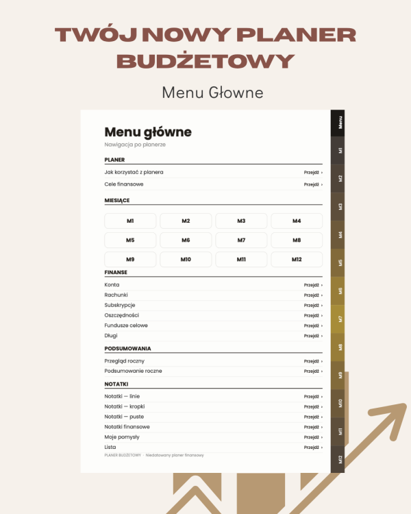 Planer Budżetowy – podgląd strony planera 4