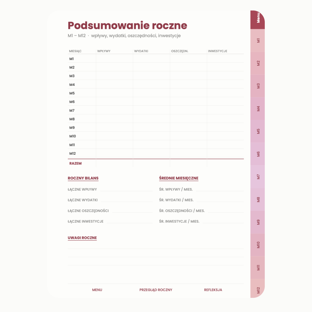 Planer Budżetowy (wersja kolaż)