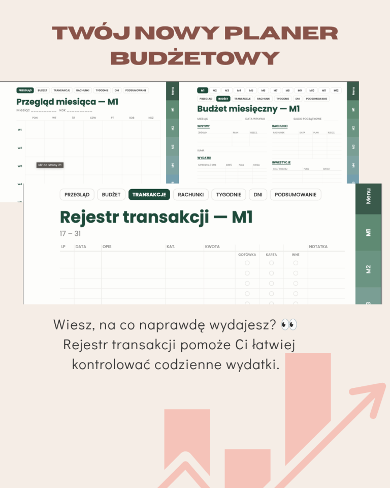 Planer Budżetowy – podgląd strony planera 2