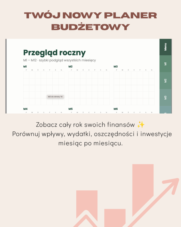 Planer Budżetowy – podgląd strony planera 1