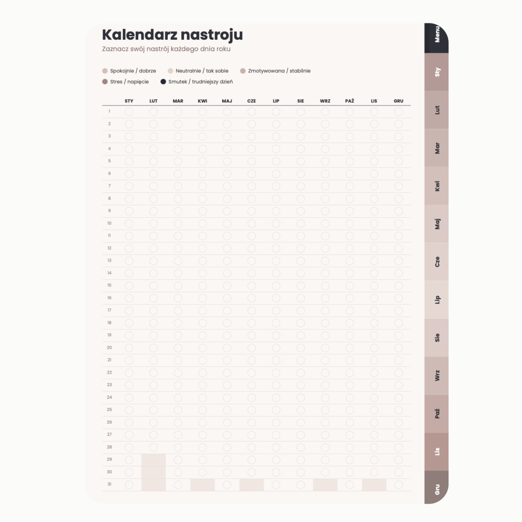 Cyfrowy Kalendarz 2027 / PDF do druku - Dobry Kierunek