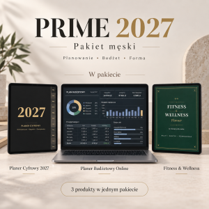 PAKIET PRIME — Twój rok. Twoje finanse. Twoja forma – pakiet planerów cyfrowych, okładka zestawu