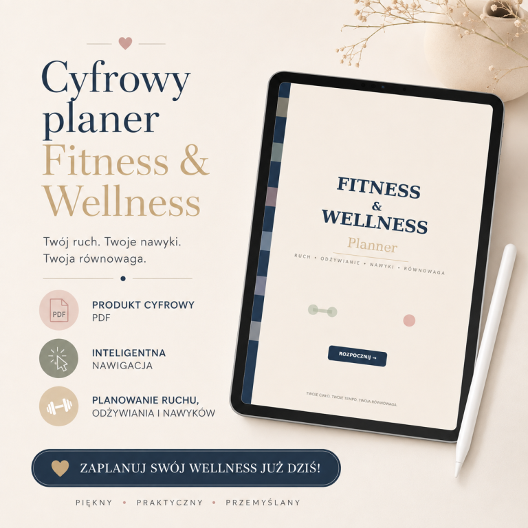 Planer Fitness I Wellness - Planer Zdrowej Równowagi – cyfrowy planer PDF
