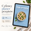 Planer Kulinarny - Moje Przepisy (wersja błękitna) – cyfrowy planer kulinarny, okładka planera