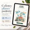 Planer Podróżniczy (wersja akwarelowa) – cyfrowy planer podróżniczy, okładka planera