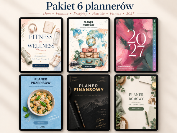 PAKIET Pełnia Życia 2027 – pakiet planerów cyfrowych, okładka zestawu