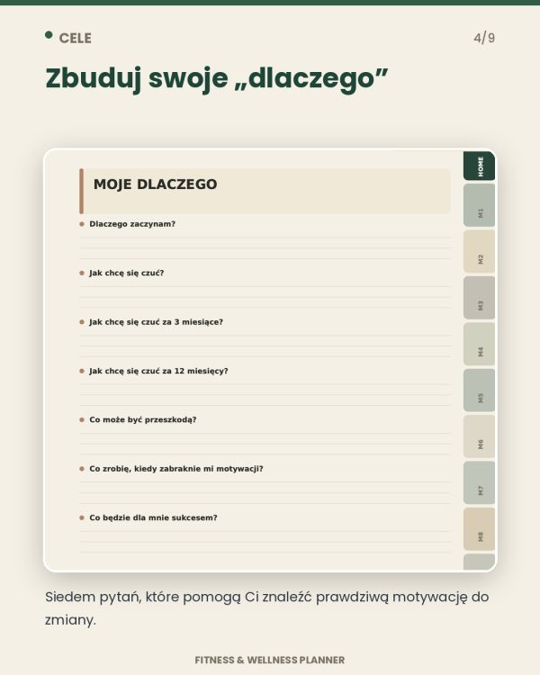 Planer Fitness I Wellness - Planer Dobrej Formy – podgląd strony planera 7