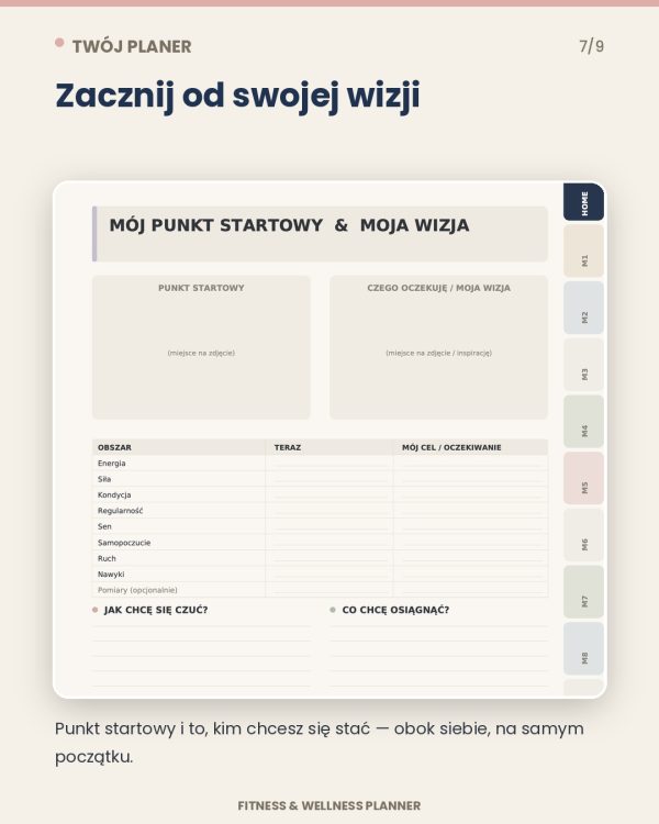 Planer Fitness I Wellness - Planer Zdrowej Równowagi – podgląd strony planera 4