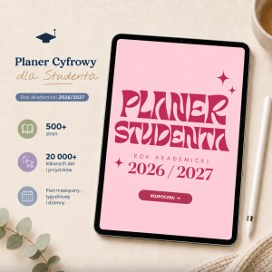 Cyfrowy Planer Studenta 2026/2027 (wersja pink)