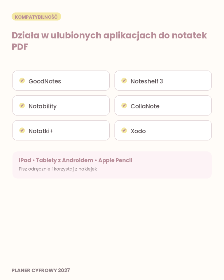 Cyfrowy Kalendarz 2027 / PDF do druku - Codzienna Harmonia – podgląd strony planera 9