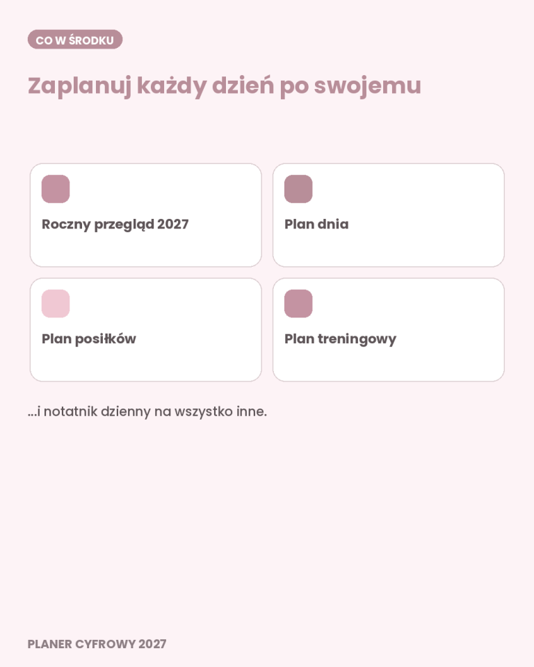 Cyfrowy Kalendarz 2027 / PDF do druku - Codzienna Harmonia – podgląd strony planera 7