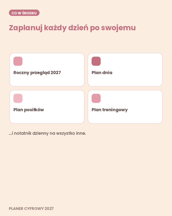 Cyfrowy Kalendarz 2027 / PDF do druku - Rok w Rytmie – podgląd strony planera 7