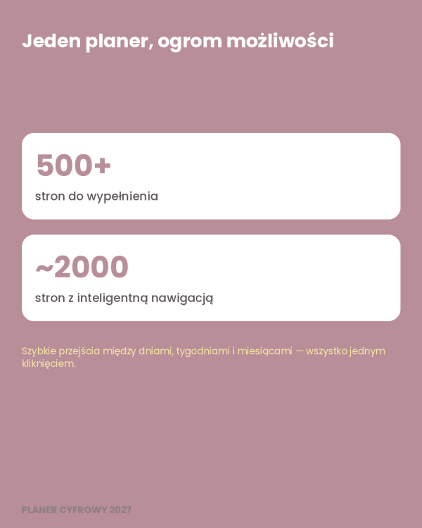 Cyfrowy Kalendarz 2027 / PDF do druku - Codzienna Harmonia – podgląd strony planera 5