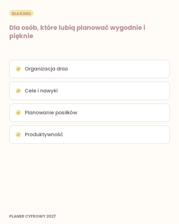 Cyfrowy Kalendarz 2027 / PDF do druku - Codzienna Harmonia – podgląd strony planera 3