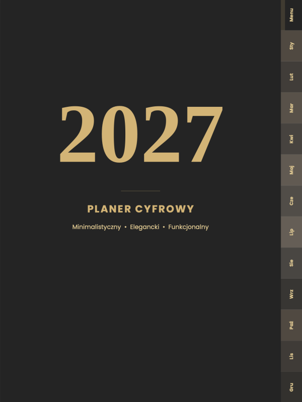 PAKIET PRIME — Twój rok. Twoje finanse. Twoja forma – podgląd strony planera 6