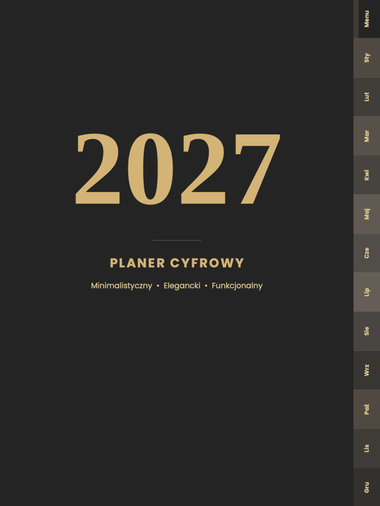 PAKIET PRIME — Twój rok. Twoje finanse. Twoja forma – podgląd strony planera 6