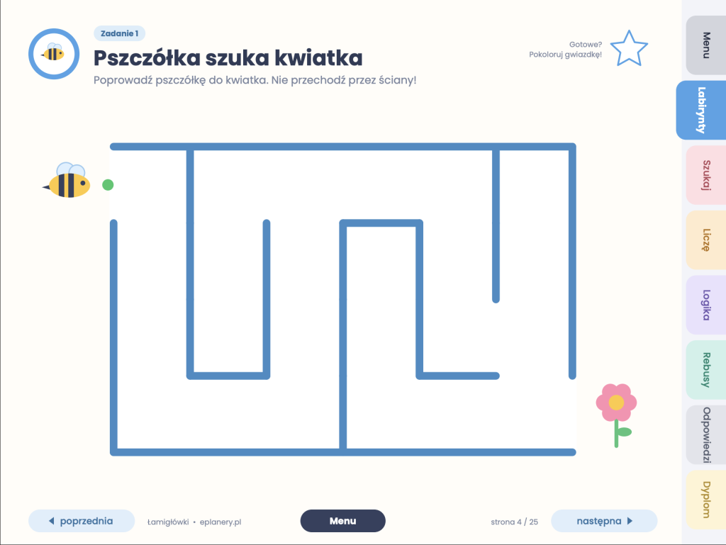 Łamigłówki i rebusy dla dzieci 4–6 lat