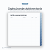 Planer Kulinarny - Moje Przepisy – podgląd strony planera 4